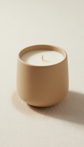 Bougie céramique lin parfumée mate