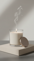 grande bougie parfumée Blanc Crème