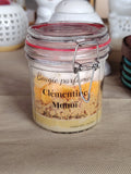 Bougie parfumée gourmande Clémentine Monoï en bocal en verre – Mes Doux Fondants