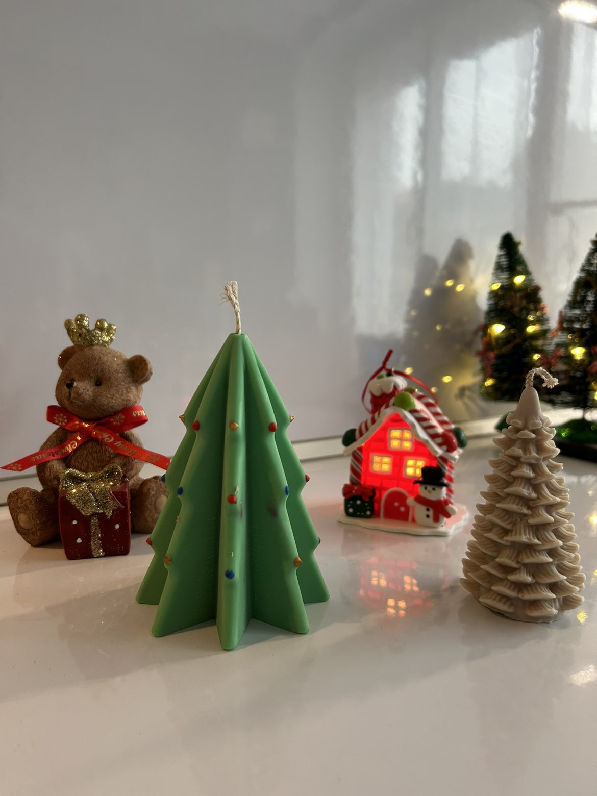 Bougies Moulées de Noël - Collection Festive