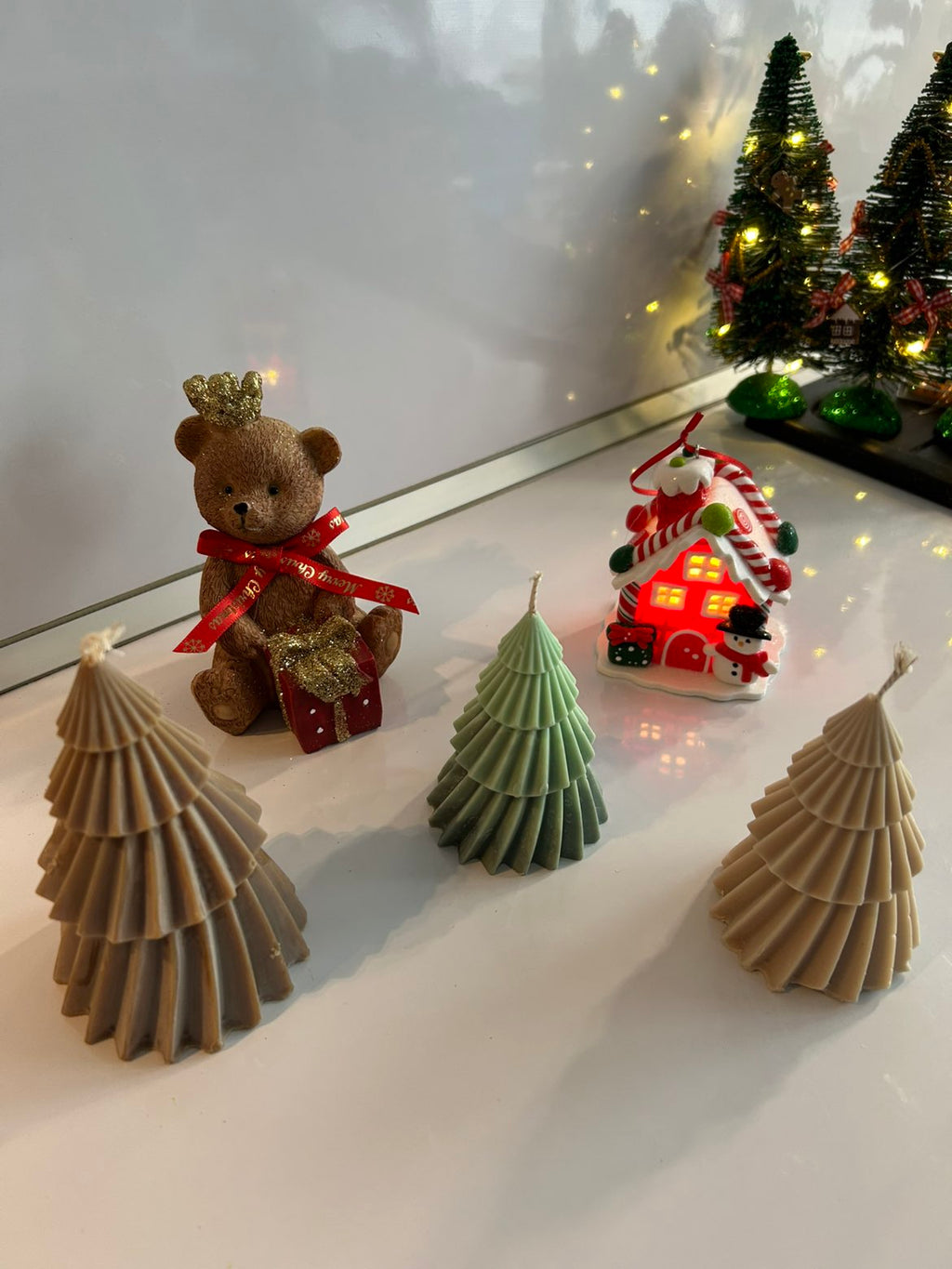 Bougies Moulées de Noël - Collection Festive