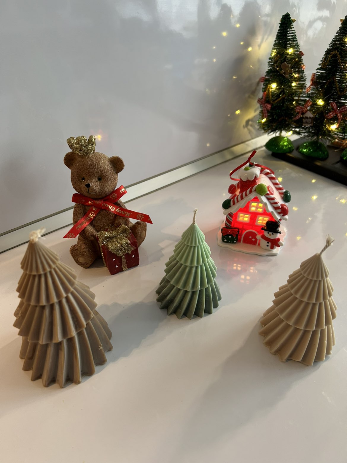 Bougies Moulées de Noël - Collection Festive