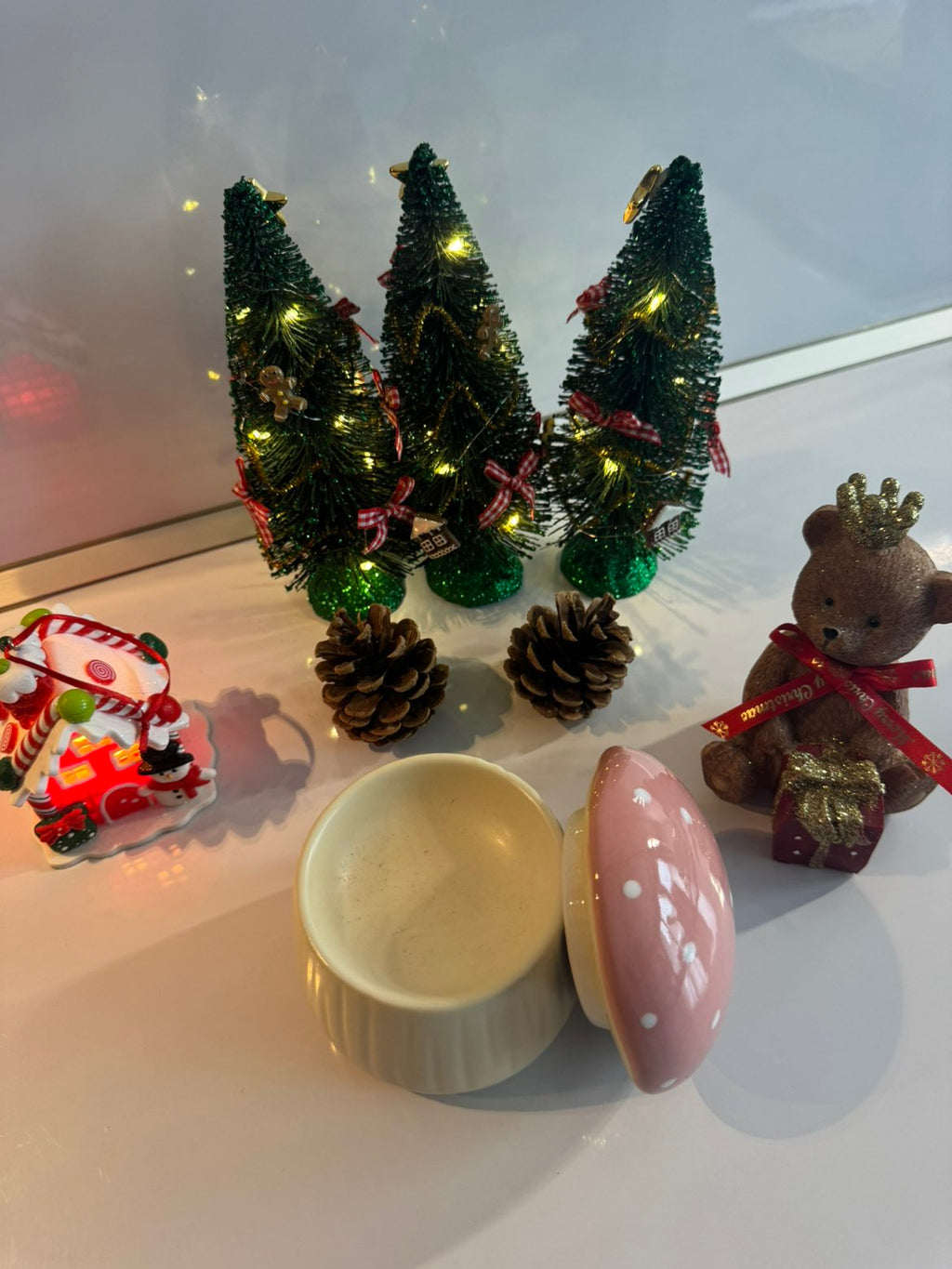 Brûle-Parfum Champignon Chapeau Rose