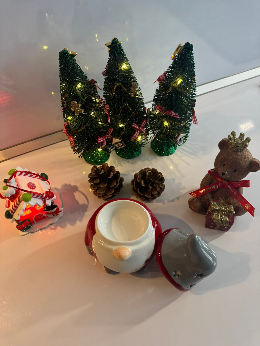 Brûle-Parfum Gnome Rouge et Gris