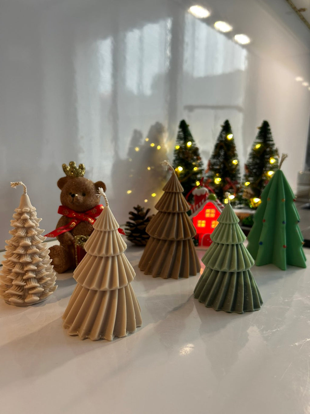 Bougies Moulées de Noël - Collection Festive