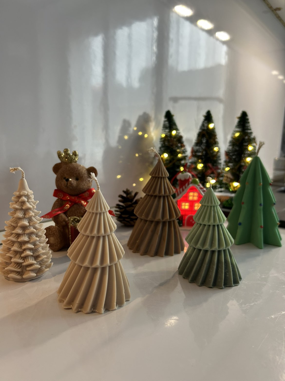 Bougies Moulées de Noël - Collection Festive